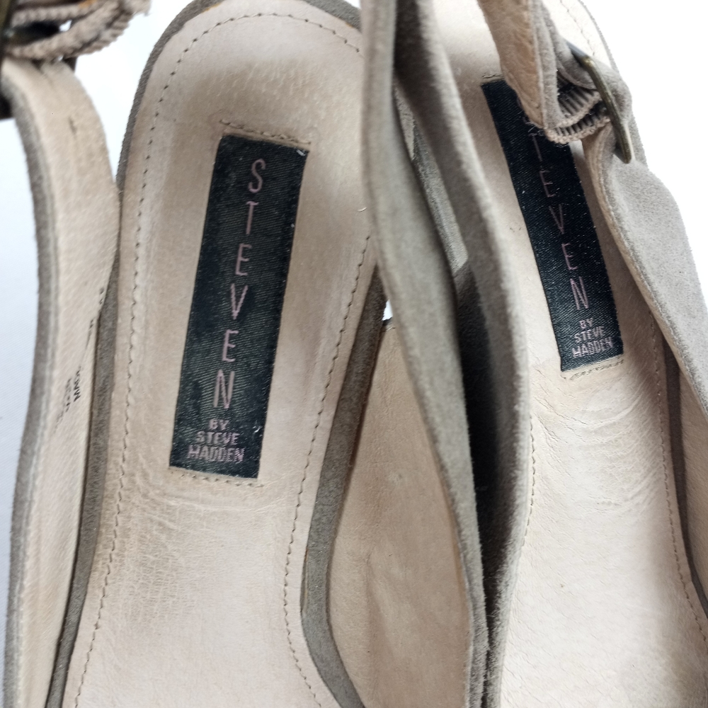 Steven By Steve Madden Wowzerr Suede Platform Wed… - image 8